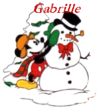 mickey christmas with Gabrielle on it