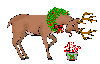 reindeer with candy canes
