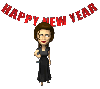 Woman Happy New Year