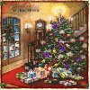 cute christmas tree glitter graphics