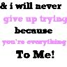 I won't give up