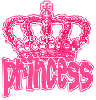 Princess glitter text & glitter graphics pink