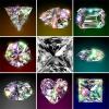 Diamonds shapes and colors