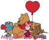 pooh & piglet happy valentines day