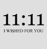 i wished for you. Ã¼