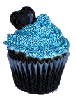 Black Hearted cupcake
