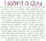 i want a guy