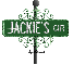 green street sign jachie's CIR