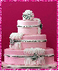 pink bridal cake