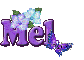 Purple Flower & Butterfly: Mel