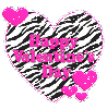 zebra heart - Happy Valentine's Day