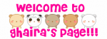 welcome to ghaira's page