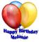 Balloons Happy Birthday Melanie