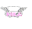 pink diamond angel wings name-Mila