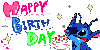 happy birthday w/ stitch