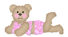 girl bear in pink