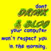 Don't Drink & blog