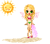 Angel on the Beach! Swimsuit summer fun