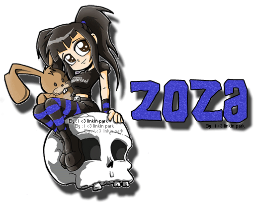 Punk Skull Girl - Zoza