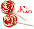 lolly pop with name kim
