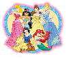 Disney Princess Glittered Blank