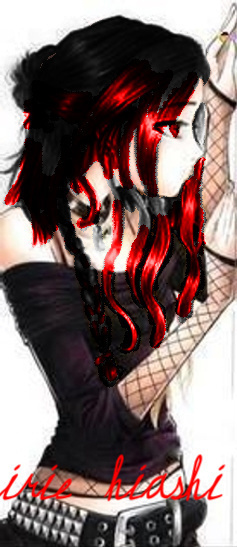 goth anime girl