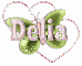 Delia Butterfly on Hearts