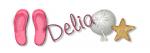 flip flops with name Delia
