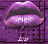 Lisa kissing lips