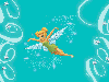 Tinkerbell Flying with glitters