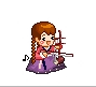 girl playing harp 