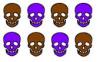 brown and purple skulls rock!!!