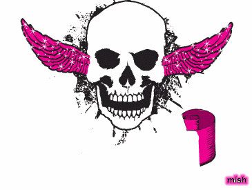 nicole pink skull