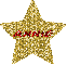 Gold Glitter Star - Annie