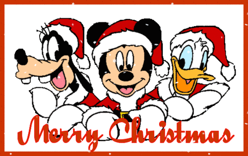 MICKEY WITH MERRY CHRISTMAS