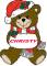 Christmas, Teddy Bear - Christy