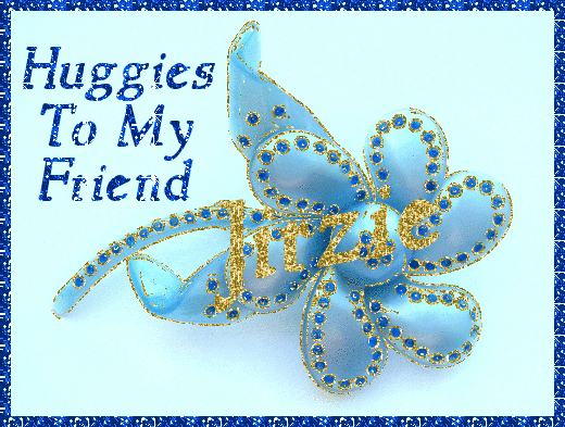 Blue Glitter Flower - Huggies - Jirzie