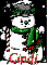 Cute Snowman with Sparkles - Cindi
