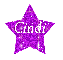 Purple Glitter Star - Cindi