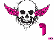 Kandace pink skull
