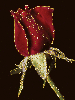 red rose glitter