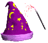 wizards hat and wand