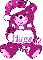 Pink Xmas Teddy Bear Hugs