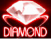 red glow white diamond