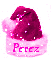 Pink Sparkle Santa Hat - Perez
