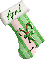 green candy cane stocking april