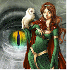 fantasy lady with owl