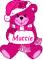 Pink Xmas Bear - Mattie