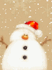 cute snowman santa