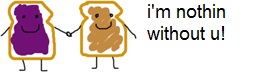 peanut butter and jelly luv...<3